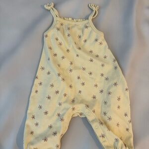 Quincy Mae Cream Baby Romper